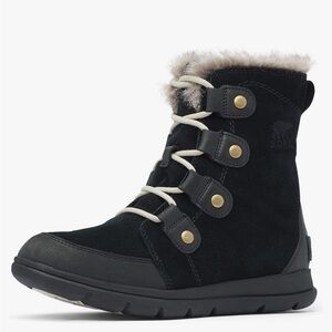New in box sorel 100% suede women snow boots size 8